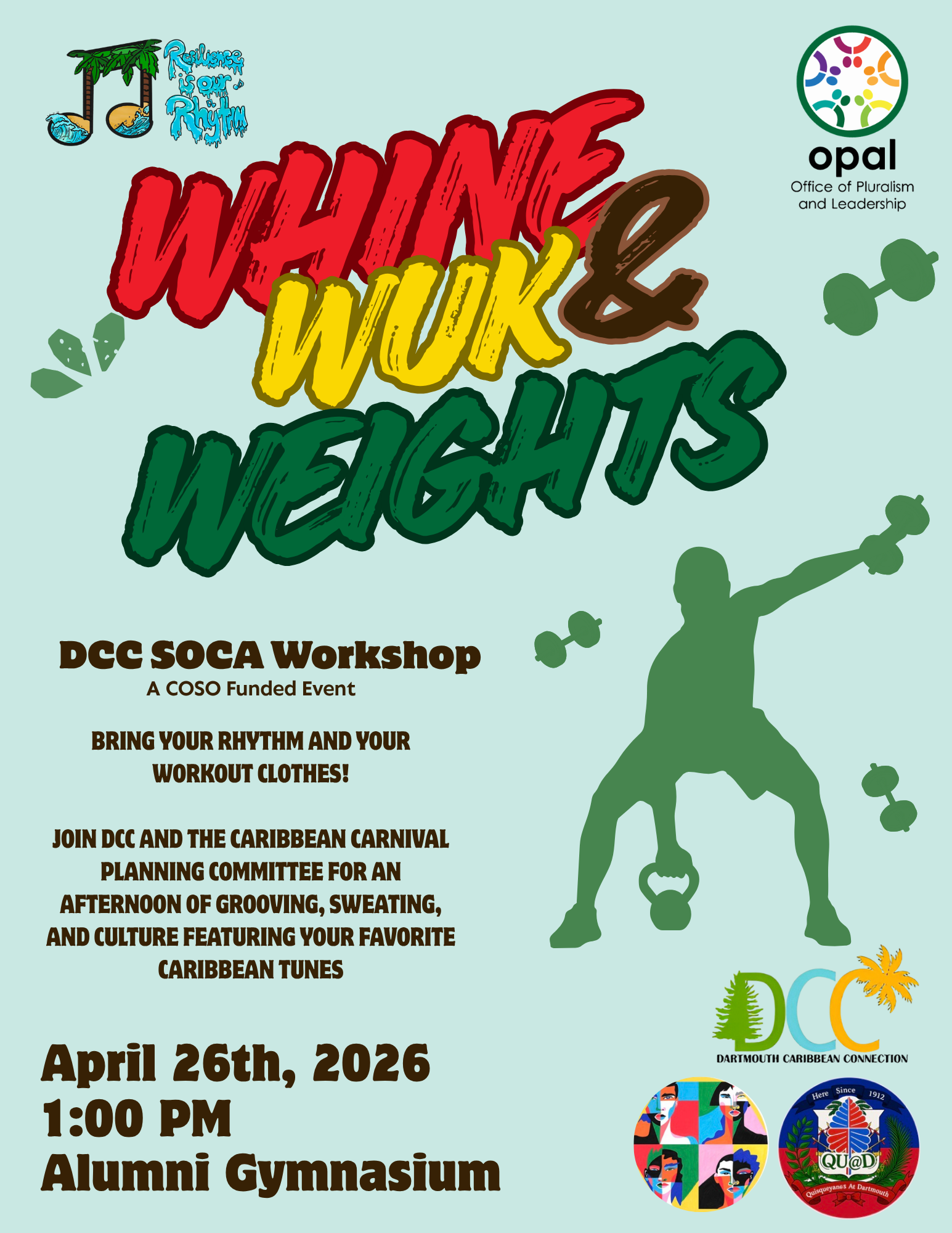 Whine, Wuk, and Weights a high energy workout 